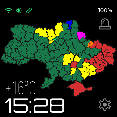 Мапа з товстими межами